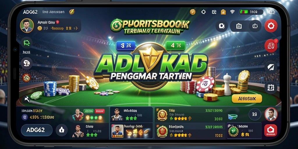 Tampilan screenshot utama ADG62 dengan gameplay Sportsbook yang menarik.