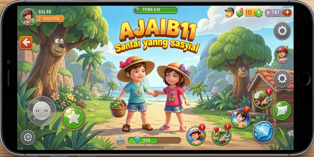 Tampilan gameplay AJAIB11 yang seru dan mengasyikkan.