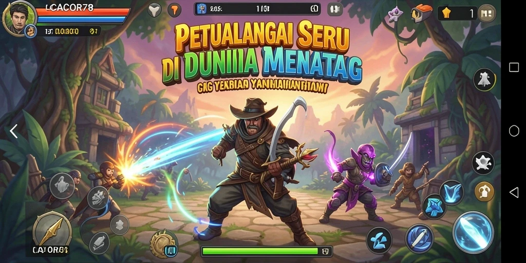 Tampilan gameplay CACOR78 yang memukau dengan berbagai petualangan menantang.