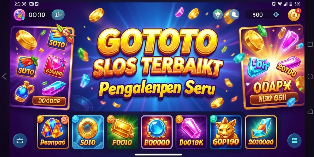 Tampilan menarik dari gameplay GOTOTO dengan fitur slot yang mengasyikkan.