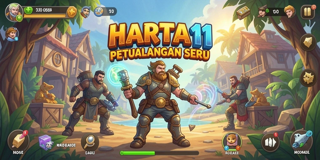 Tampilan aksi seru dari HARTA11 yang mengasyikkan dan penuh tantangan.