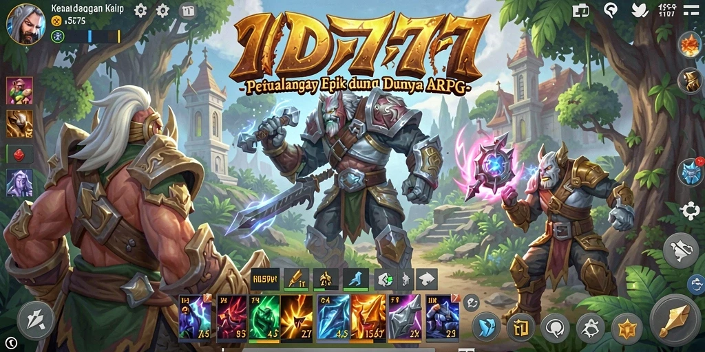 Pandangan menakjubkan dari aksi gameplay ARPG di ID777.