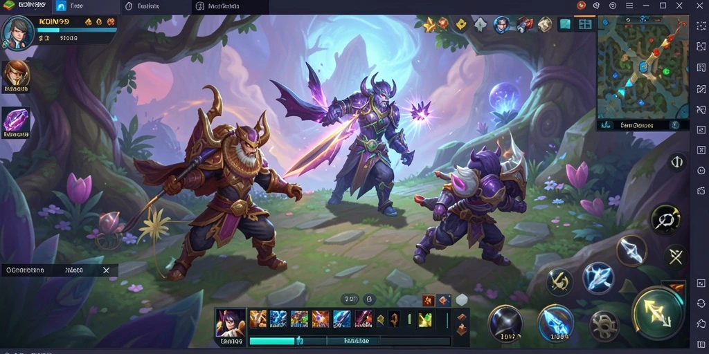 Tampilan gameplay KOIN99 yang menakjubkan dalam dunia MMORPG.