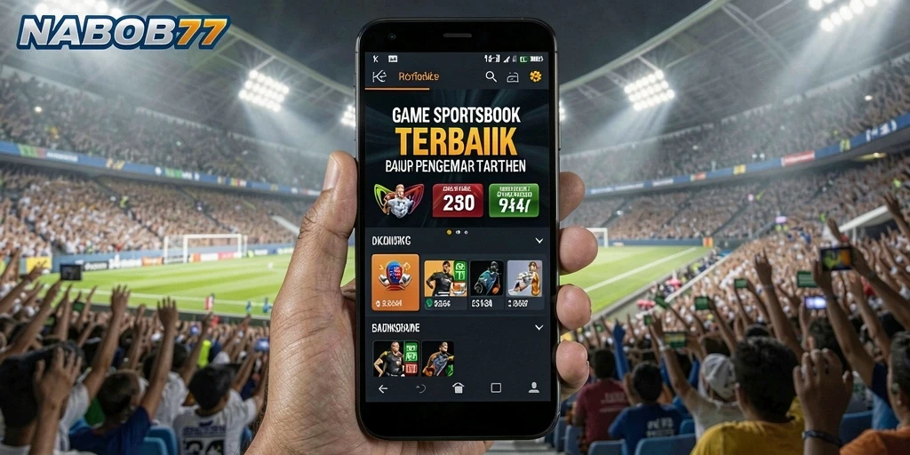 Tampilan gameplay yang menarik dan interaktif dalam aplikasi Sportsbook.