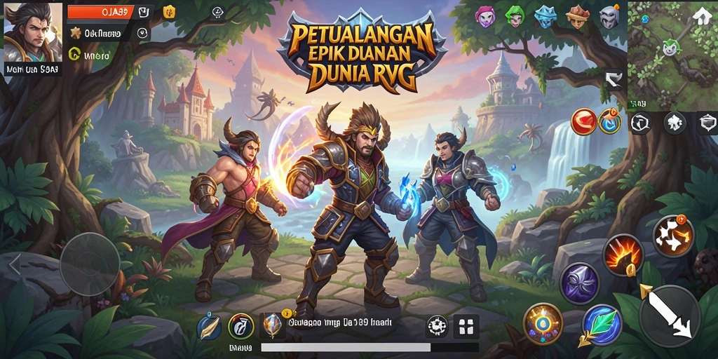 Screenshot menampilkan aksi seru dalam gameplay OJA89 RPG.