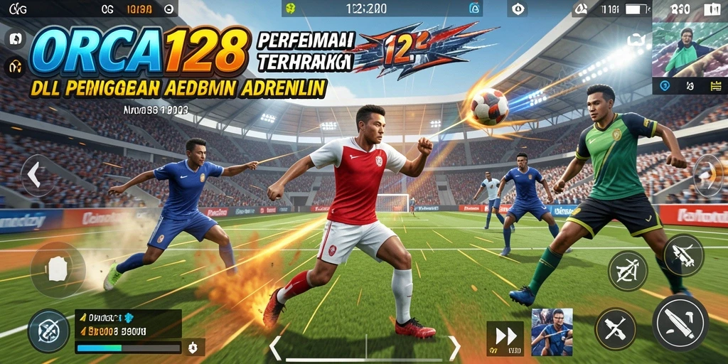 Tampilan gameplay ORCA128 yang penuh aksi dan mendebarkan.
