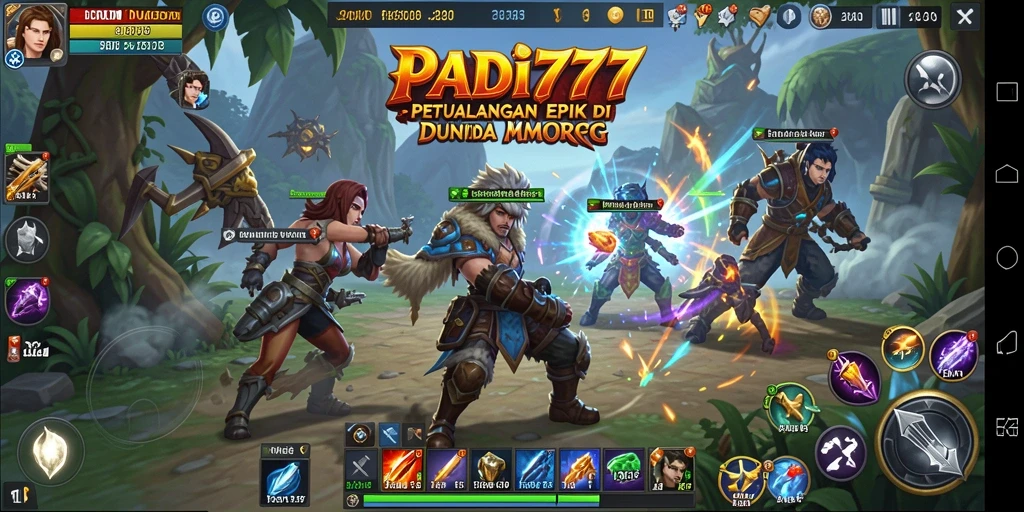 Screenshot gameplay PADI777 dengan aksi seru dan dunia yang luas.