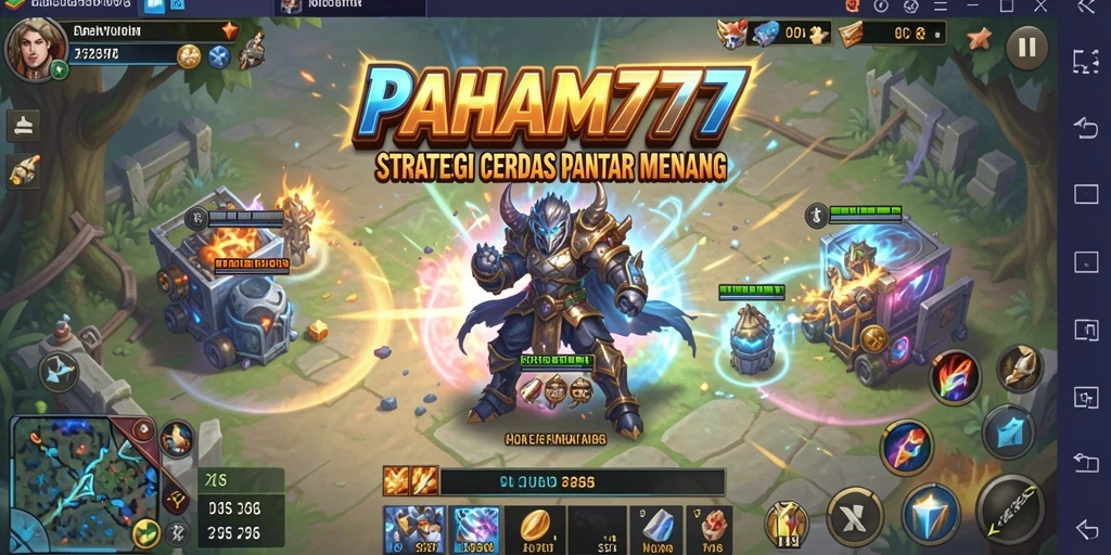 Tampilan gameplay PAHAM777 dengan aksi strategi yang mendebarkan.