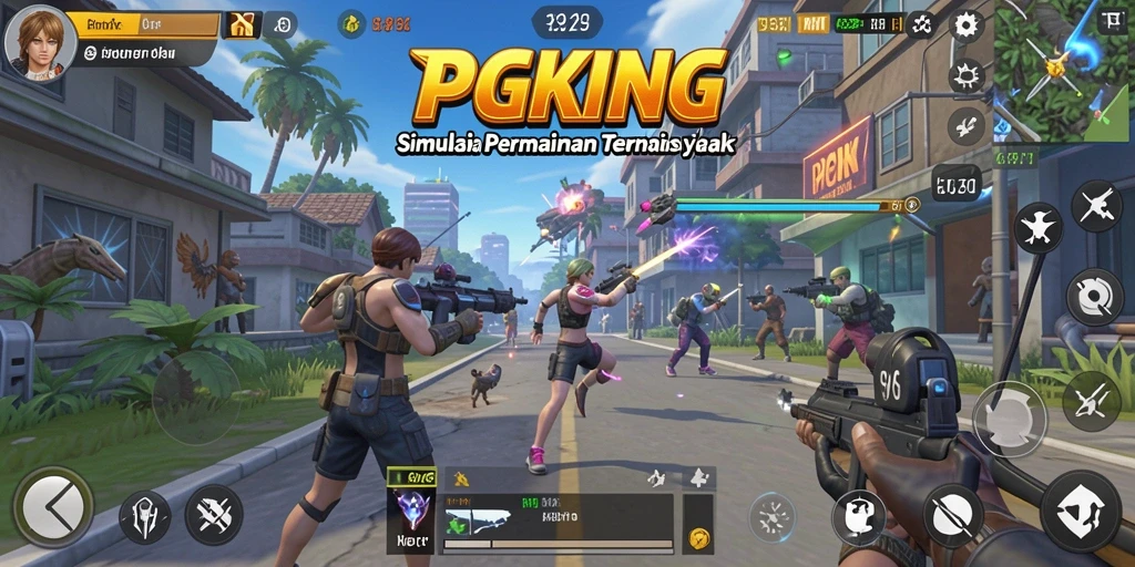 Gameplay PGKING yang menarik dan interaktif.