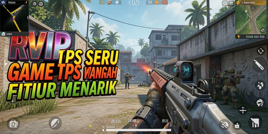 Screenshot gameplay RVIP menampilkan aksi seru dalam permainan TPS.